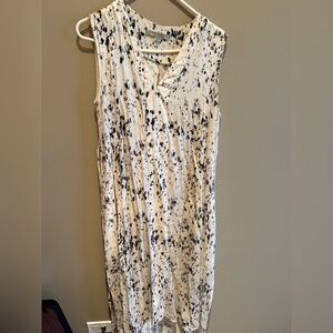 All Saints Monochrome Sleeveless Dress